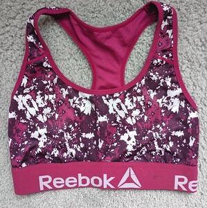 Reebok Pink and Purple Sports Bra for Active Performance